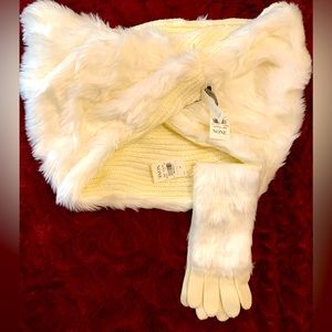 Brand New With Tags Ann Taylor Infinity Scarf with Matching Gloves